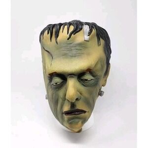 Vintage 1997 Frankenstein's Monster Rubber Halloween Mask Paper Magic Group